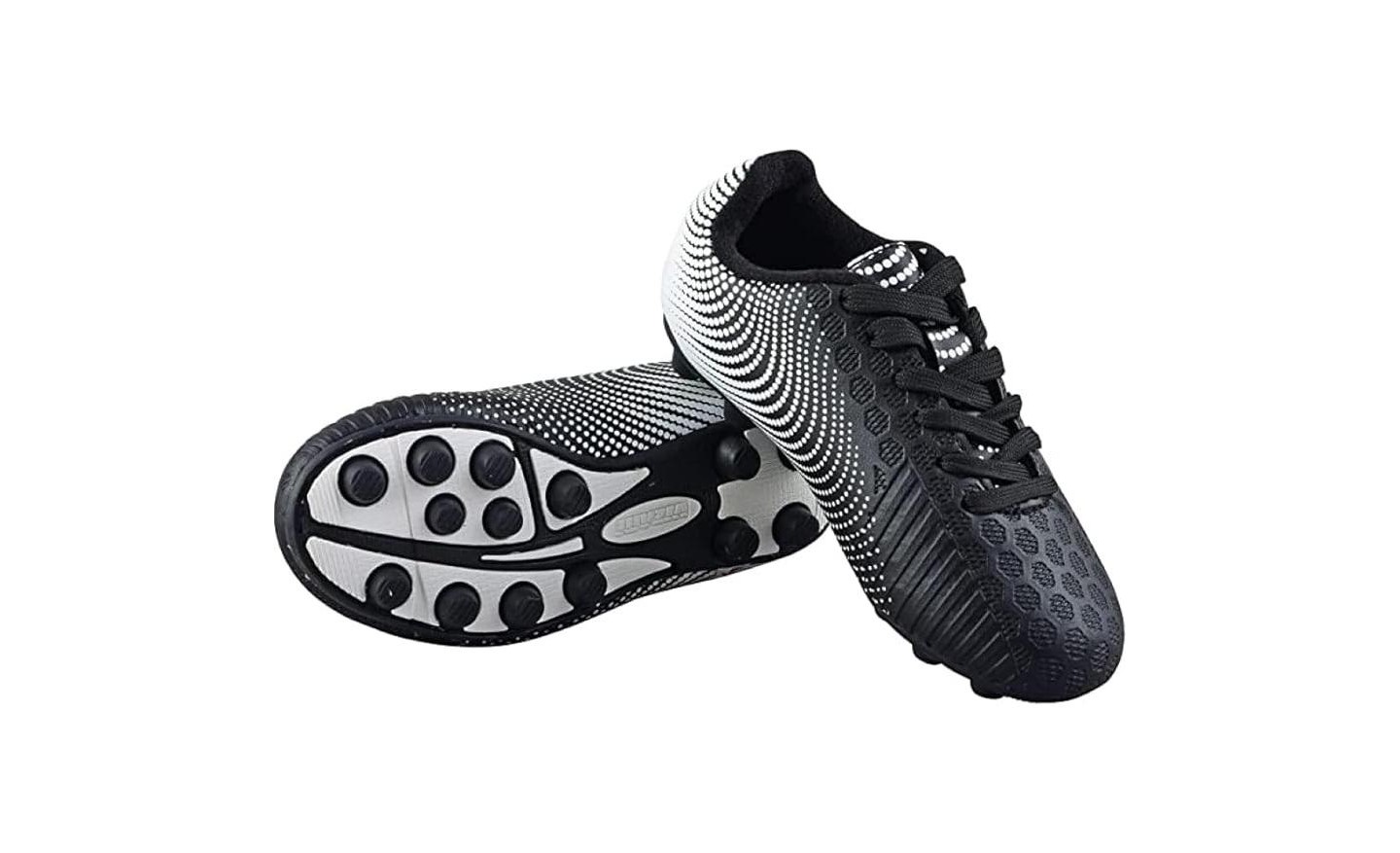 Мужские кроссовки Vizari Stealth Firm Ground Outdoor Soccer Shoes - Black/White - 10, цвет: Чёрный — фото 2