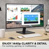 ViewSonic VA2715-2K-MHD 27 Inch 1440p LED Monitor with Adaptive Sync, Ultra-Thin Bezels, HDMI and DisplayPort Inputs for Home and Office - 2 of 4