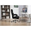 Vynxaria Big and Tall Office Chair PU Leather 360° Swivel 90°-135° Recline with Footrest Ergonomic Adjustable High Back, Black - 4 of 4