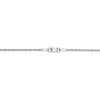 Black Bow Jewelry 2.5mm 10k White Gold Solid Diamond Cut Rope Chain Necklace - 4 of 4