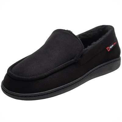 Alpine Swiss Oslo Mens Moccasin Warm Shearling House Shoes Black M : Target