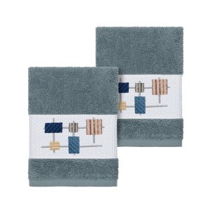 Linum Home Textiles 100% Turkish Cotton KHLOE Embellished Towel Set - 1 of 2