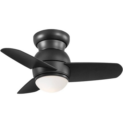 Minka Aire 26" Minka Spacesaver Coal Finish Hugger LED Fan with Wall Control