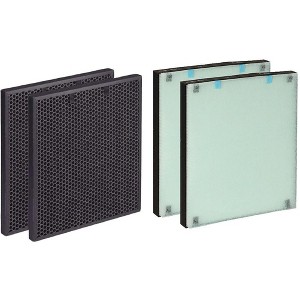 Nispira 2520 Activated Carbon Filter + 2521 True HEPA Filter Replacement for Bissell Air400 Air Purifier. 2 Sets - 1 of 4