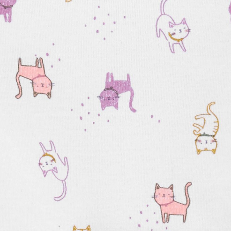 Carter's Just One You® Baby Girls' Cat Top & Bottom Set - Purple, 4 of 7