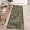 Modern Braided Printed Area Rug Farmhouse Indoor Carpet Low Pile Stain-Resistant Rugs Living Room Bedroom - 2 of 4