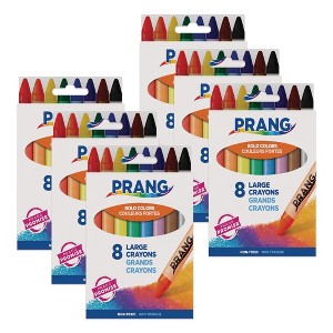 Prang® Soybean Crayons, Large, 8 Colors Per Pack, 6 Packs - 1 of 4