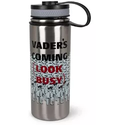 Seven20 Star Wars Stormtroopers "Vader's Coming, Look Busy" Canteen Water Bottle | Holds 18 Ounces