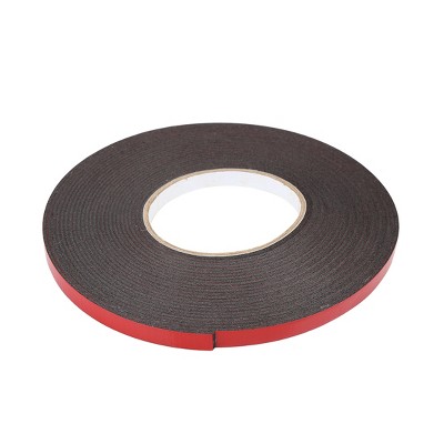 Unique Bargains Weather Stripping Tape Foam Insulation Single Side Adhesive  16ft X 1 X 3/25 Black 1pc : Target