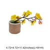 Unique Bargains Artificial Plants Golden Plum Blossom in Cloth Pot Plastic 4.72"x4.72"x11.42" 1 Pcs - 3 of 4