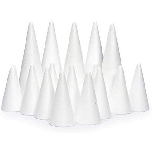 24 Pack  6 White Styrofoam Foam Cone