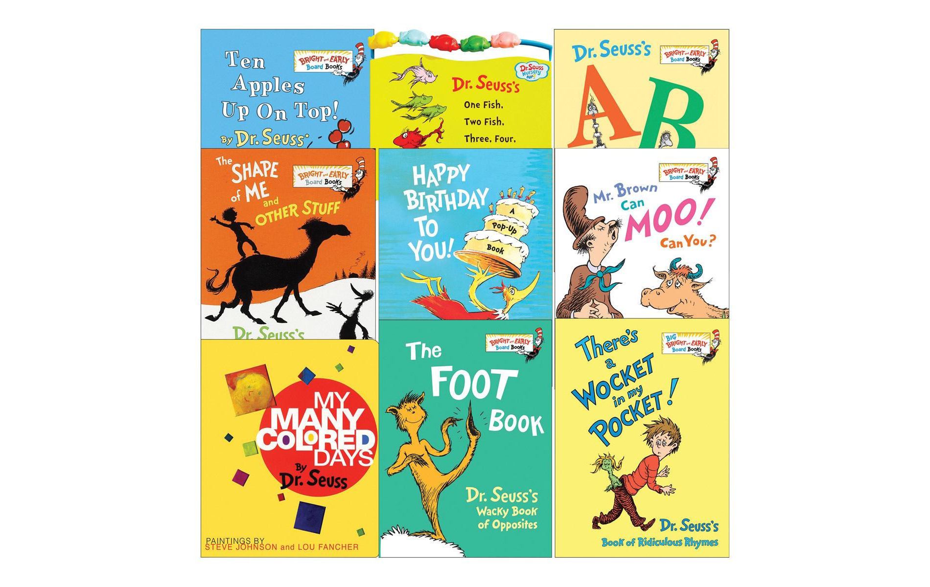 Kaplan Early Learning Dr. Seuss Board Books - Set of 9