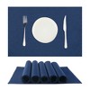 Unique Bargains Waterproof Reversible Vinyl Faux Leather Placemats 19 x 13 Inches 6 Pcs - 3 of 4