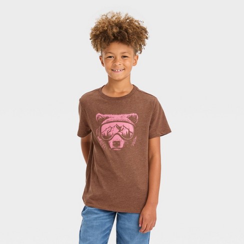 boys brown shirt
