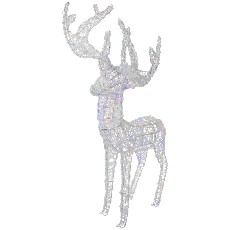 Northlight LED Color Changing Commercial Grade Acrylic Reindeer Outdoor Christmas Decoration - 46.5", 3 of 7