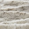 Sapphtopaz 1PC Luxuriously Oversized Faux Fur Throw Blanket, Reversible Blanket, 70x60", Machine Washable and Steam Iron for Living Room or Bedroom - 2 of 4