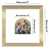 Americanflat 8" x 8" Picture Frame with Mat - Arch Design - Stylish Decor for Living Rooms, Dorms, Offices & More - 2 of 4