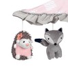 Lambs & Ivy Forever Friends Pink/Gray Woodland Owl/Fox Musical Baby Crib Mobile - 3 of 4