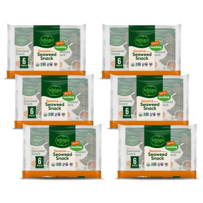Bibigo Organic Sesame Seaweed Snack - Case of 6/6/.16 oz