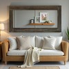 SpassWay Distressed Solid Wood Accent Mirror Vintage Full Length Mirror Retro Leaning Mirror Weathered White/Antique Brown/Charcoal - 4 of 4