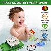 Fun Little Toys 9Pcs Floating Toy Boat Set, Bath & Pool Toys with 4 Mini Cars & 4 Squirter Boats, Birthday Gift for Boys & Girls Ages 1-4 - 4 of 4