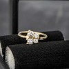 Jewelry Avalanche 20G Ladies 14K Gold Butterfly Nose Hoop, 0.11 ctw Diamond, Twist-open, 5/16"(8mm) - 2 of 4