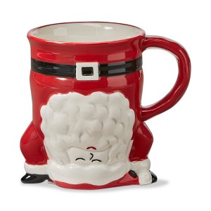 tagltd Hand Stand Santa Stoneware Mug Coffee & Tea Mug Christmas Xmas Holiday, 16 oz. - 1 of 3