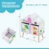 Infans Kids Dollhouse Bookshelf Toddler Book & Toy Storage Display Organizer Ideal Gift - 2 of 4