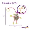 SmartyKat Bouncy Mouse Plush Dangler Catnip Toy, Plush Toy for Indoor Cats & Kittens, Featuring Catnip, Encourages Exercise & Interactive Play - 2 of 4