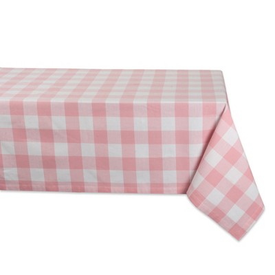 104"x60" Buffalo Check Tablecloth Pink - Design Imports
