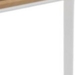 walnut top / white frame