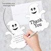 Big Dot of Happiness Spooky Ghost - Shaped Thank You Cards - Halloween Party Thank You Note Cards with Envelopes - Set of 12 - 2 of 4