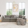 Cortney's Collection York Modular Armless Chair, Urban Steel Taupe - 2 of 4