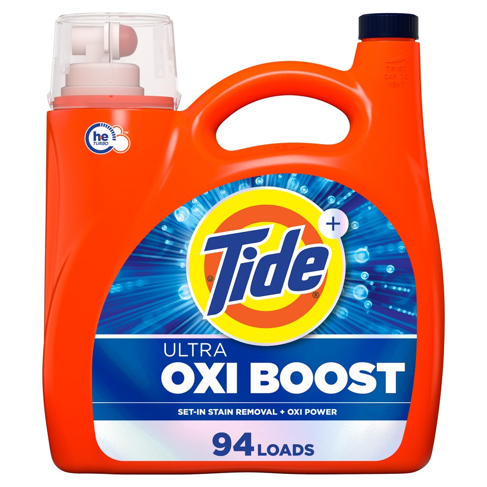 Tide Liquid Oxi Boost HE Laundry Detergent - 132oz