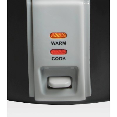 Black 30-Cup Electric Rice Cooker with Steamer