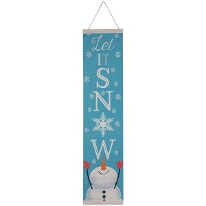 Northlight 43" Let it Snow Christmas Wall Sign - 1 of 4