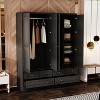 FUFU&GAGA Modern Simple Style Large Capacity Wardrobe: Multi-functional Partition Armoire Family Clothes Storage Needs - 3 of 4