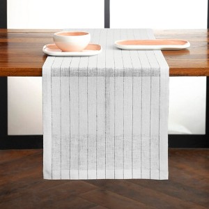 Solino Home Striped Linen Table Runner | Pinstripe - 1 of 4
