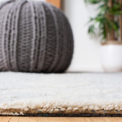 Sahara Gray and Charcoal Hand-Tufted Wool Runner Rug