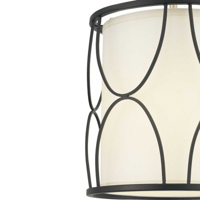 Landree Black and Polished Nickel Mini Pendant Light