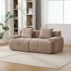 Okak Modern Modular Cloud Sofa Sectional Loveseat/Lounger Set with Pillows,Deep Seat Single Sofa for Living Room,Apartment,Guestroom - 2 of 4