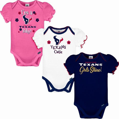 NFL Houston Texans 3-Pack Toddler Boys Short Sleeve Tee Shirts - 2T