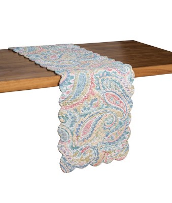 Maisie Multi-Color Cotton Paisley Table Runner