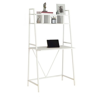 White ladder deals computer desk