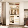 Besiost 36-In Closet Organizer with Wood Drawers, Freestanding Closet System with Hanging Rods - 3 of 4