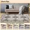 Washable Runner Rug, Vintage Printed Hallway Carpet, Non-Slip Low Pile Soft Oriental Accent Rug for Kitchen, Entryway, Laundry, - 2 of 4