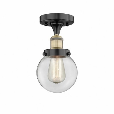 Beacon - 1 Light Semi-Flush Mount In Industrial Style-8.25 Inches Tall and 6.5 Inches Wide
