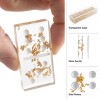 Acrylic Dominos Set - 28-Piece Domino Game with Display Box - Strategy Game, Tabletop Decoration and Modern Home Decor - Gold Foil - 3 of 4
