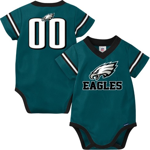 Gerber NFL Baby Boys' Short Sleeve Jersey Bodysuit, Eagles, 18 Months