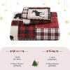 TackView Christmas Quilt Set, Reversible Printed 3 Pieces Quilts Coverlet Bed Set Holiday Decorative Bedding, 1 Quilt and 2 Pillow Shams - 3 of 4